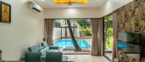 Business Villa, Balcony, Garden View | Pool
