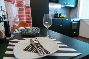 Apartment, 1 Bedroom, City View | Private kitchen - 6 min Walk to Metro - 3 Stops to City Center (Vienna)