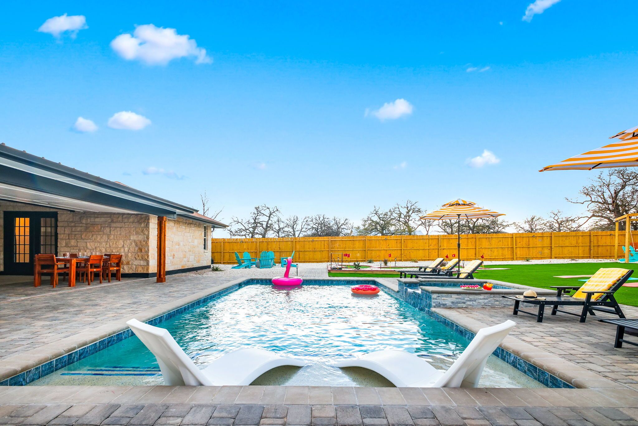 Una piscina climatizada
