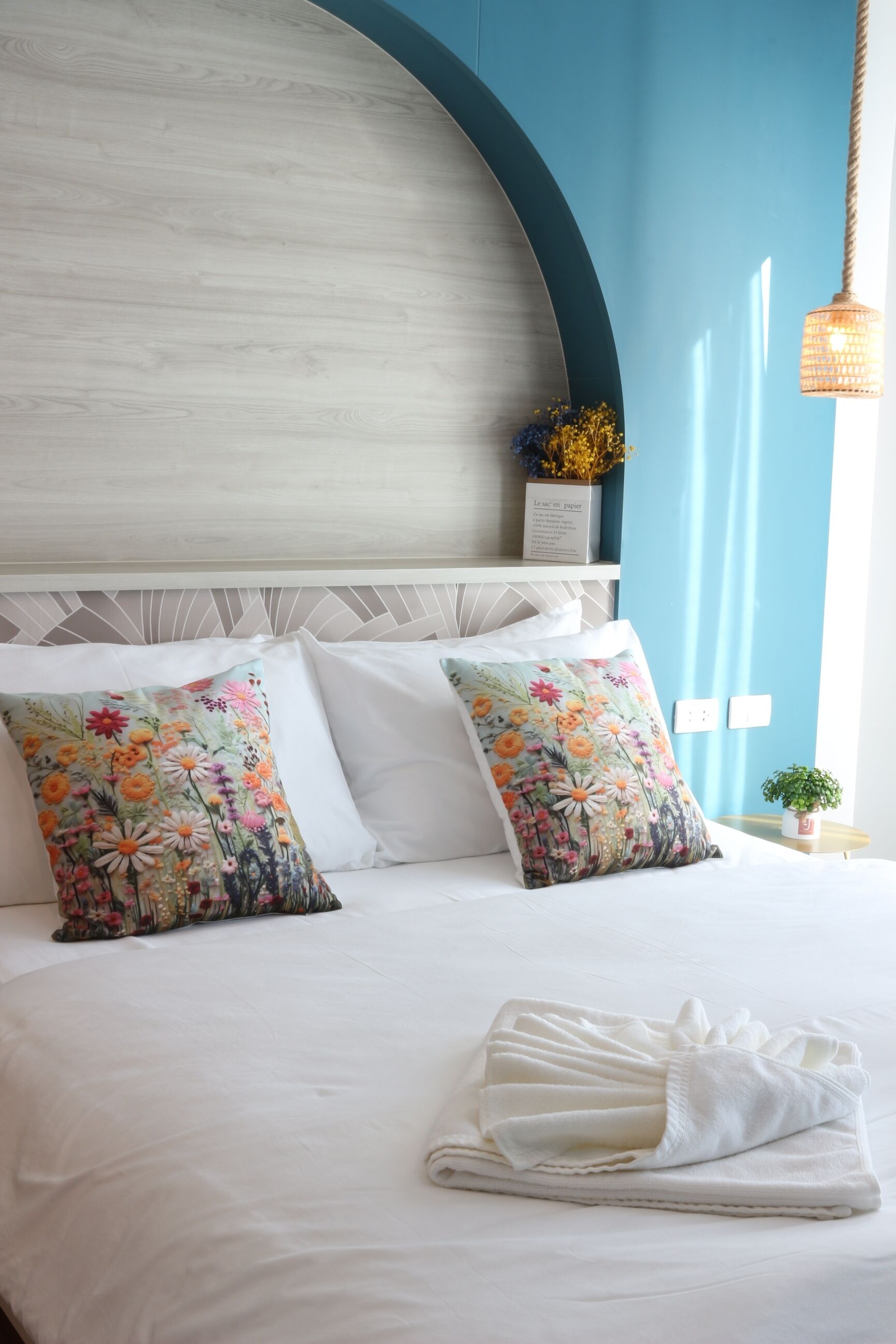 Desk, blackout drapes, soundproofing, iron/ironing board