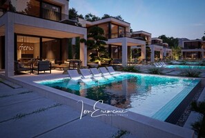 Deluxe Villa, Balcony, Garden View | Pool | 6 outdoor pools, pool umbrellas - Park Villas Resort&Spa Govora (Baile Govora)