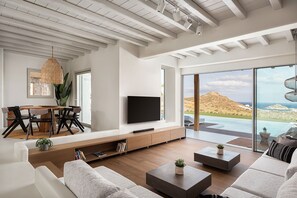 TV - Villa Aspasia, pool & jacuzzi - My Rental Homes (Mykonos)