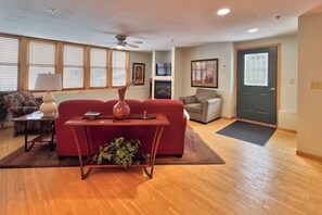 TV, fireplace, offices - Harborside Condo | Bayfield Lake Superior (Bayfield)