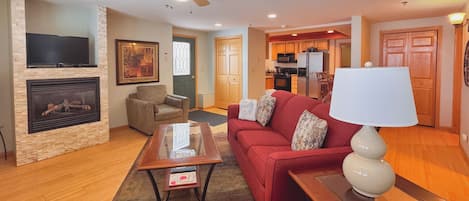 Smart TV, fireplace, offices