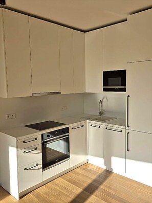 Private kitchen - Holeshovice Luxury one bedroom apartment (Prague 7)