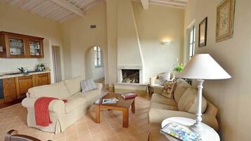 TV, fireplace, stereo