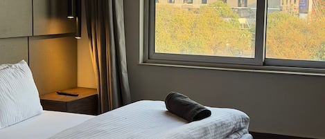Desk, laptop workspace, free WiFi, wheelchair access