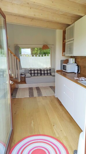 House, 1 Bedroom, Balcony, Garden View | Living room | Books