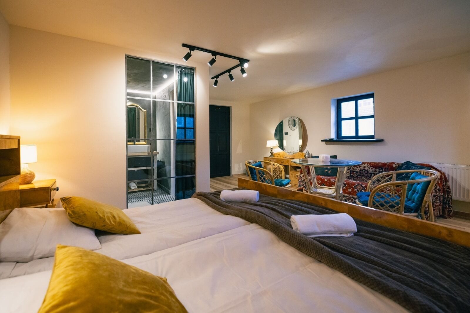 Quarto casal, vista para o pátio | Wi-Fi de cortesia