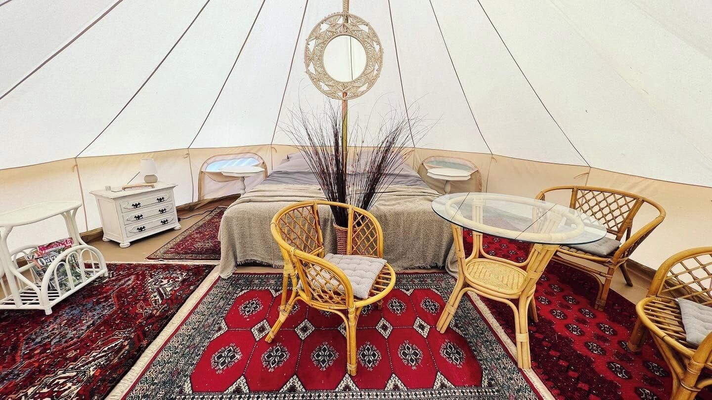 Classic-telttamajoitus, näköala puutarhaan | Ilmainen Wi-Fi