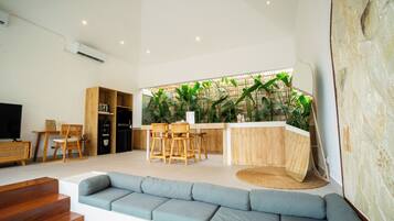 Vila design, 2 quartos, piscina particular | Sala de estar