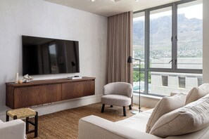 TV - Cape Town's luxury 1-bedroom, City and Table Mountain Views, Pool (Cape Town)