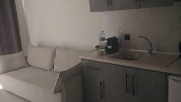 Lägenhet - 1 dubbelsäng med bäddsoffa - icke-rökare - privat badrum | Vardagsrum | Tv