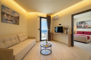 Apartment, Sea View | Living area - Aeli Vista Apartments (Neos Marmaras)
