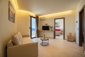 Appartement, vue mer | Coin séjour