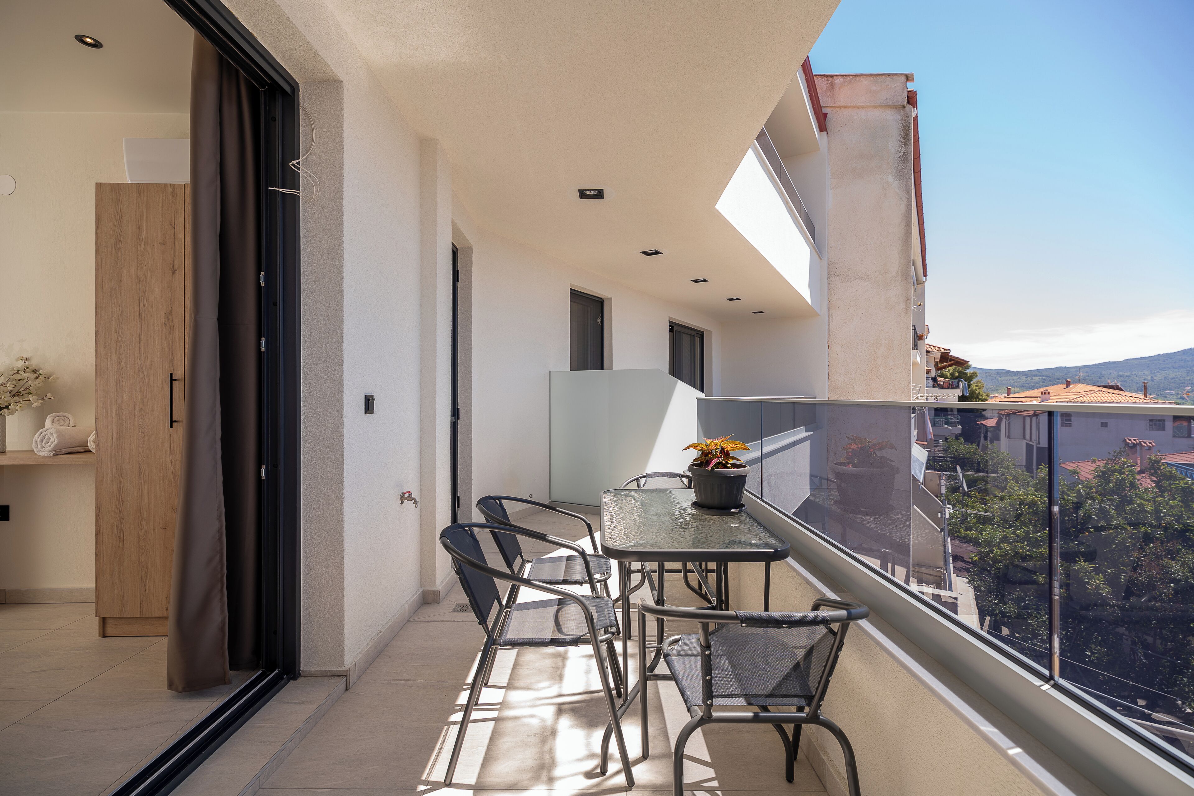 Apartment, Meerblick | Speisen im Freien