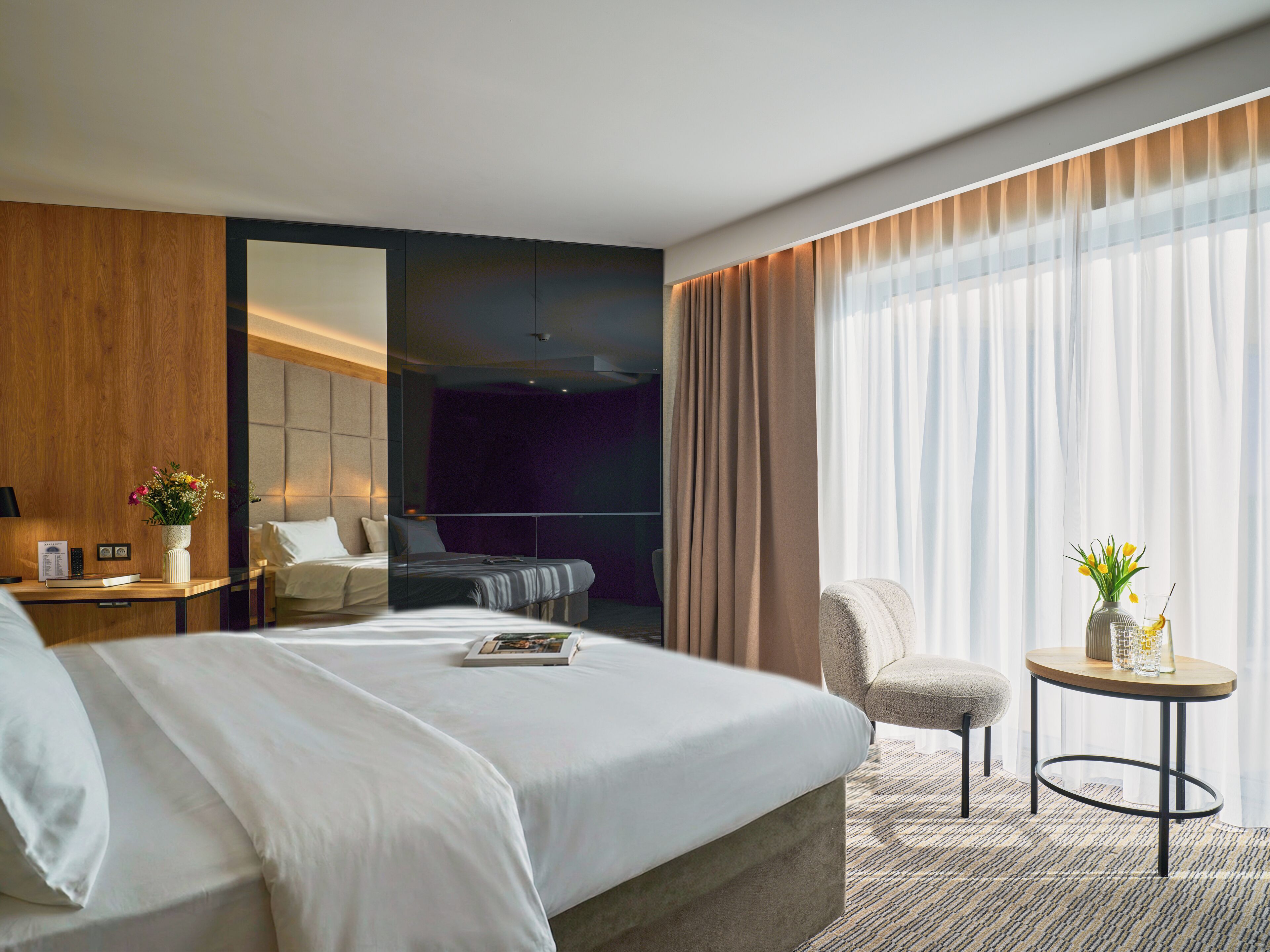 Kahden hengen grand-huone | Työpöytä, kannettavalle tietokoneelle sopiva työtila, ilmainen Wi-Fi