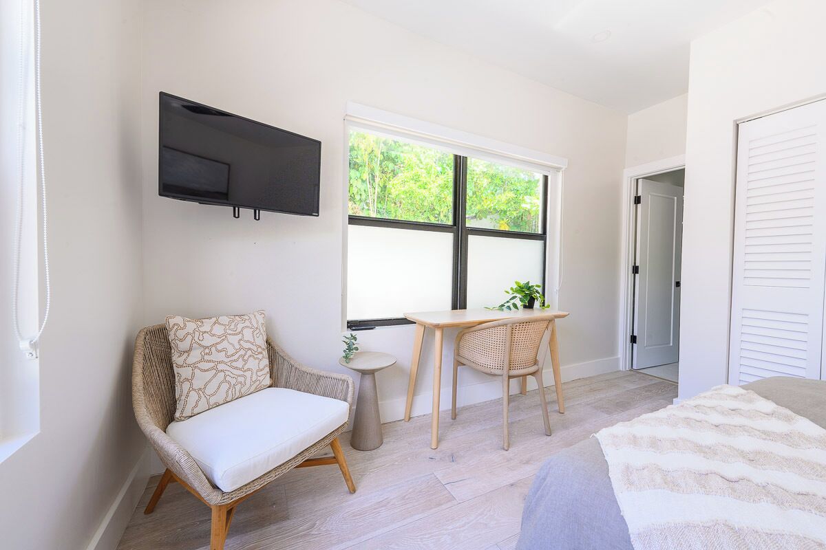 Desk, iron/ironing board, travel cot, free WiFi