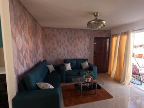 Apartment, 2 Bedrooms, Smoking, Balcony | Living room - Charming 2-bedroom Apartment With Stunning Views in Santiago (Santiago de los Caballeros)