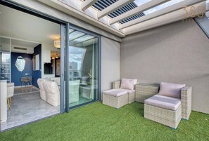 Terrace/patio - Official Mercury Suites | Premium 2BR Living w/AC (St. Julian`s)