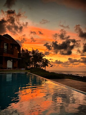 Condo, 1 Bedroom, Accessible, Patio | Pool | Outdoor pool - Waterfront Condo in Magnificent Manzanillo Bay Troncones (Troncones)