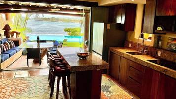 Condo, 1 Bedroom, Accessible, Patio | Private kitchen