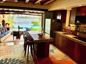 Condo, 1 Bedroom, Accessible, Patio | Private kitchen - Waterfront Condo in Magnificent Manzanillo Bay Troncones (Troncones)