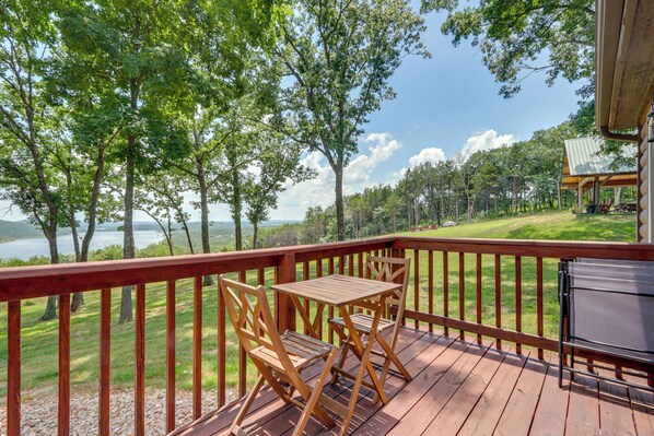 House (2 Bedrooms) | Front of property - Stunning Views! Table Rock Lake Cabin Near Marina (Shell Knob)