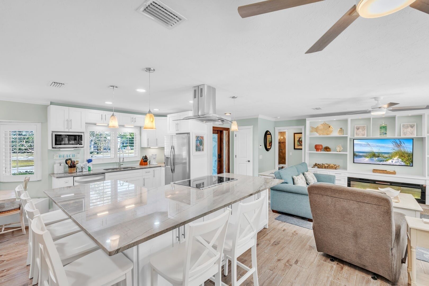 Maison, 3 chambres | Cuisine privée | Réfrigérateur, un four, cafetière-théière, grille-pain