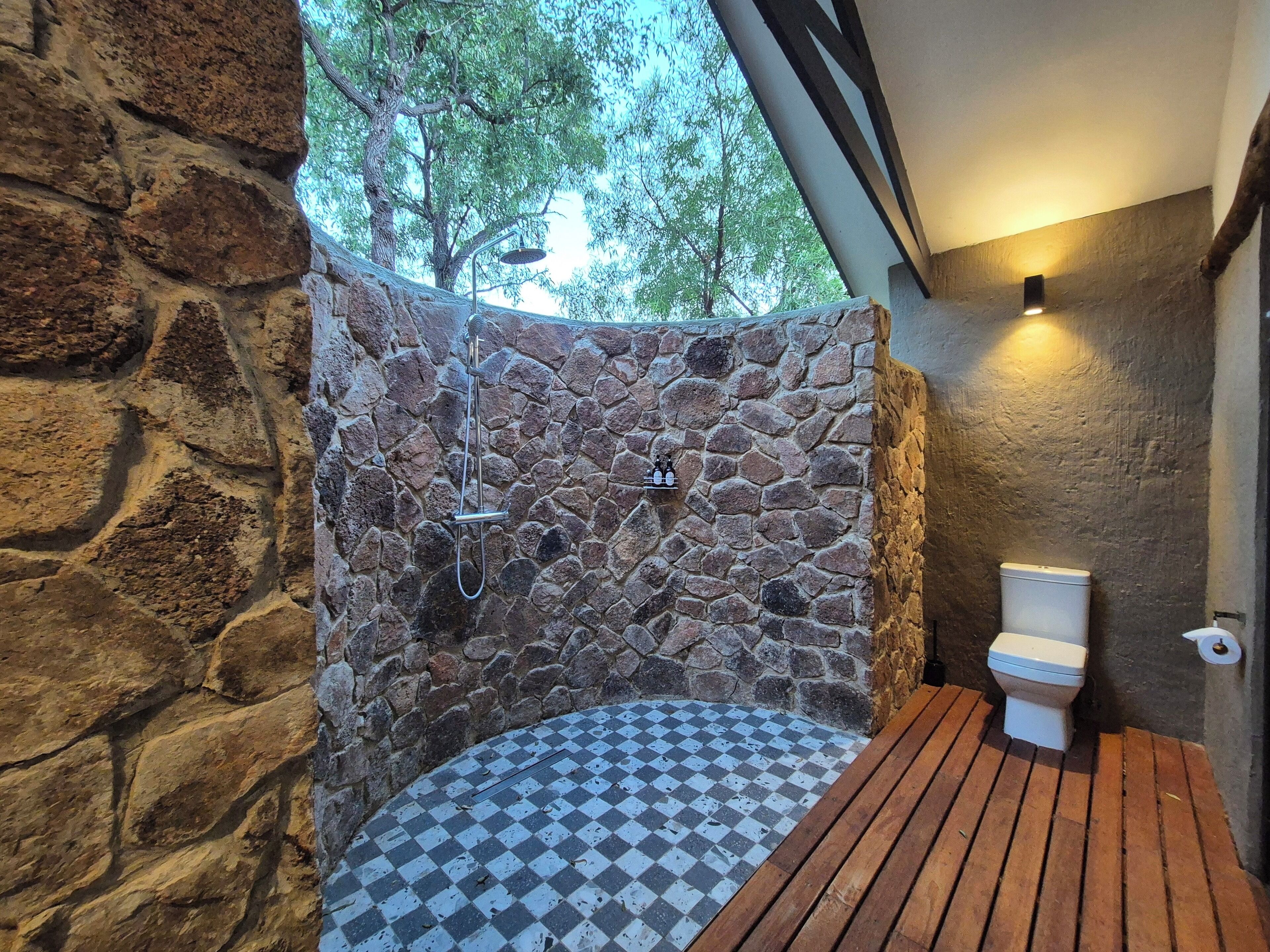 Deluxe-Chalet, Seeblick | Badezimmer