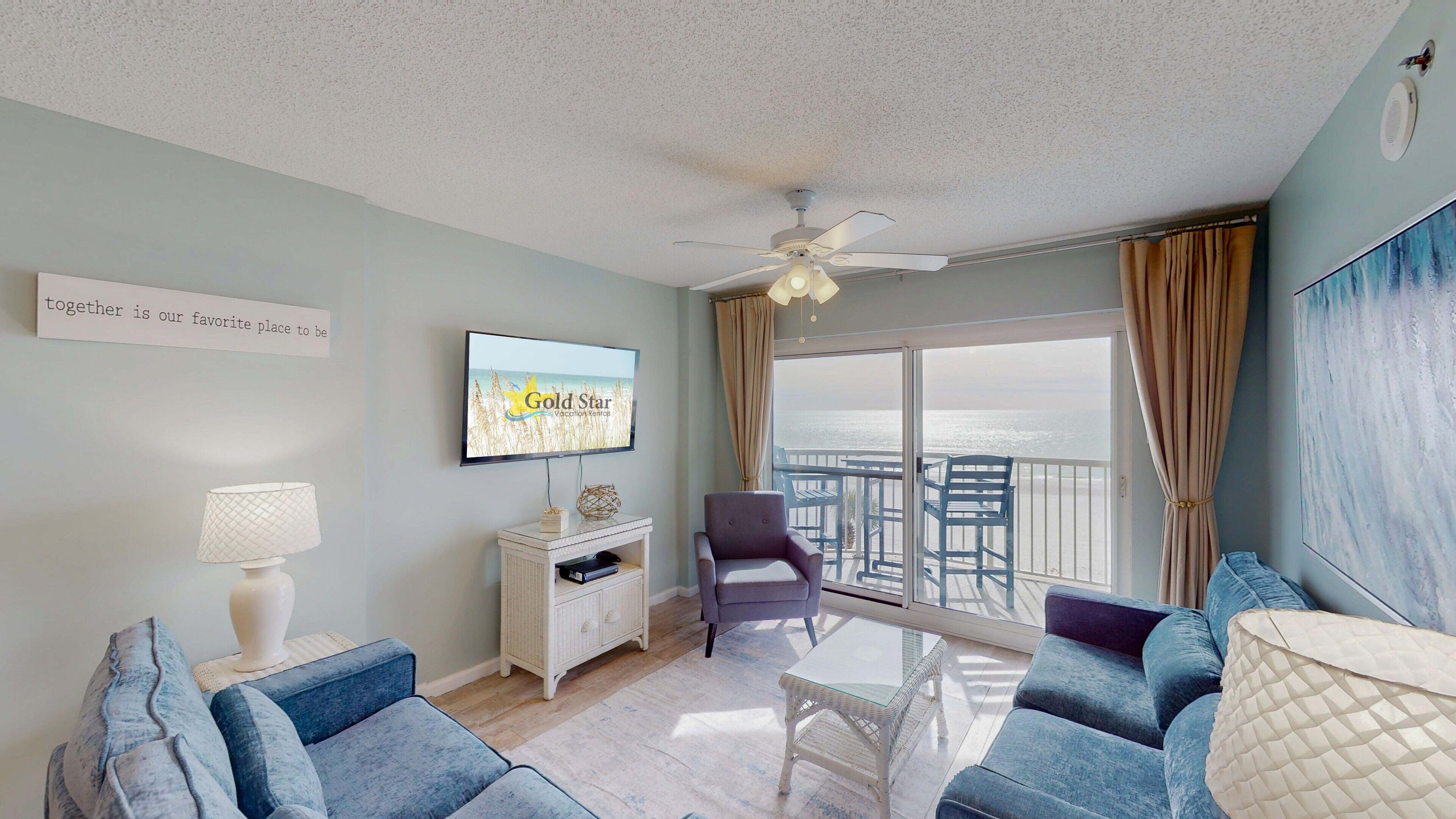 Condo, Multiple Beds, Balcony, Ocean View (Tradewinds 304) | Living area