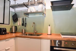 Apartment, 1 Bedroom | Private kitchen | Cleaning supplies, freezer - Bembo Central Apartment by Checkin (Iraklio)