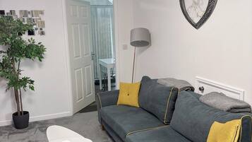 Ferienhaus, 3 Schlafzimmer, Gartenblick | Wohnbereich