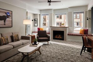 Living area - Summit Watch Park City. Week of 2/1/26-2/8/26. Steps to town lift.  Ski Valet (Park City)