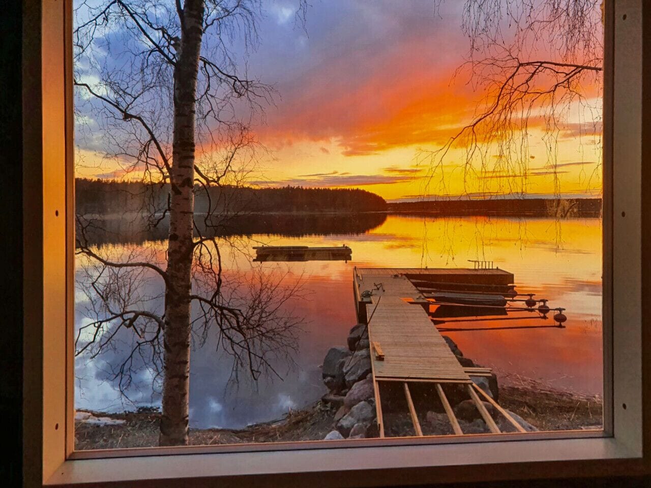 Uitzicht vanuit accommodatie