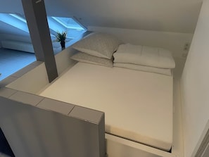 1 bedroom, iron/ironing board, travel crib, free WiFi