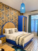 Quarto casal luxo, para não fumantes | Escrivaninha, Wi-Fi de cortesia
