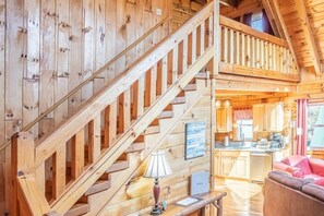 Interior - Log Cabin | 7 min walk to Downtown Pkwy | Hot Tub (Gatlinburg)