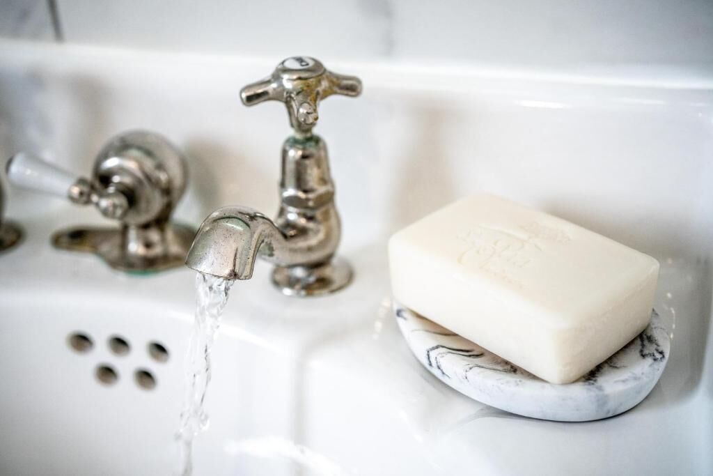 Doppelzimmer, Gartenblick | Badezimmerausstattung