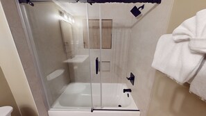 Shower, towels - NEW! Seneca 217 - Brigham Junior Studio Condo (Snowshoe)