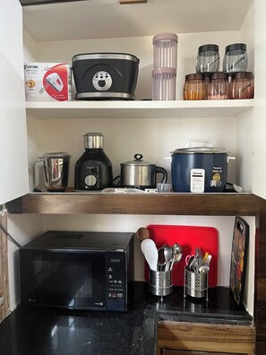 Apartemen Keluarga, 2 kamar tidur, Bebas Asap Rokok, balkon | Dapur pribadi | Ketel listrik