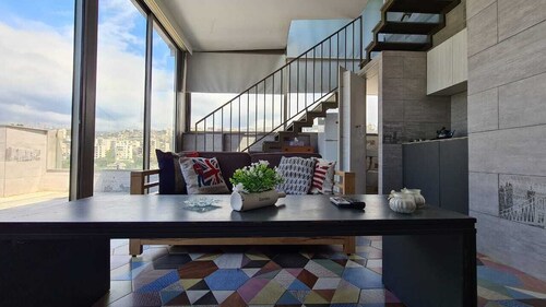 Fabulous studio duplex 360degrees facing La Marina Dbayeh,seaview &Mountain view