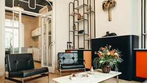 Sitteområde i lobbyen