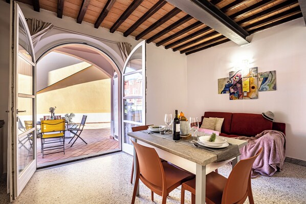 Apartment, Patio | Living area