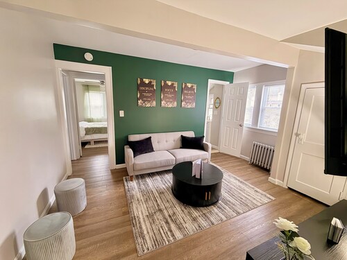 Modern 2BR Parkside Retreat • Steps to Park • Near NYC • Self-Check-In