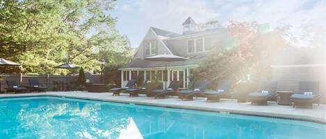 Una piscina riscaldata