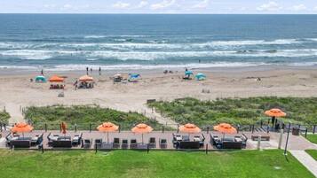 Vlak bij het strand