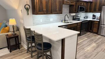 Microwave, oven, stovetop, dishwasher