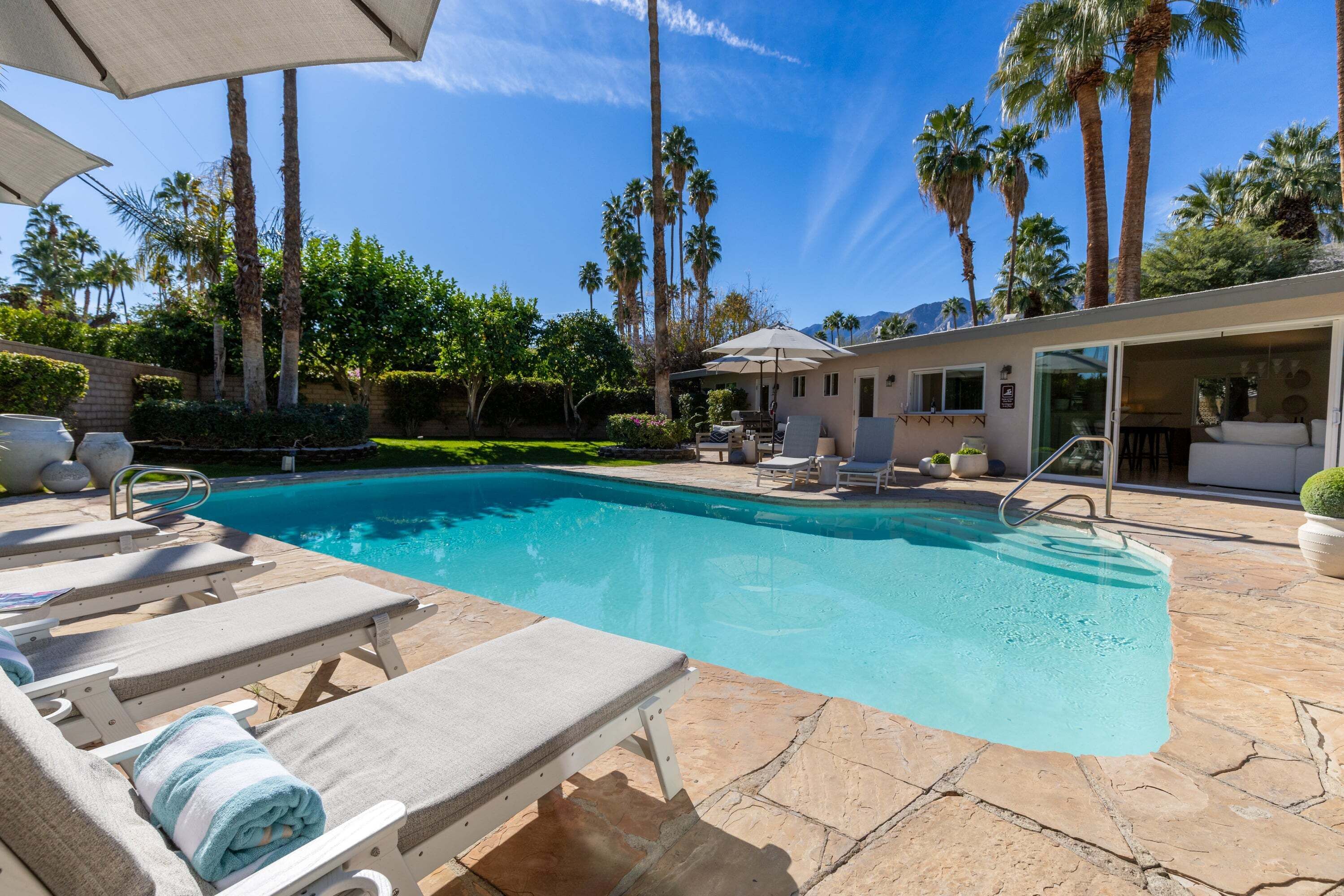 A heated pool