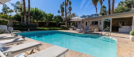 A heated pool